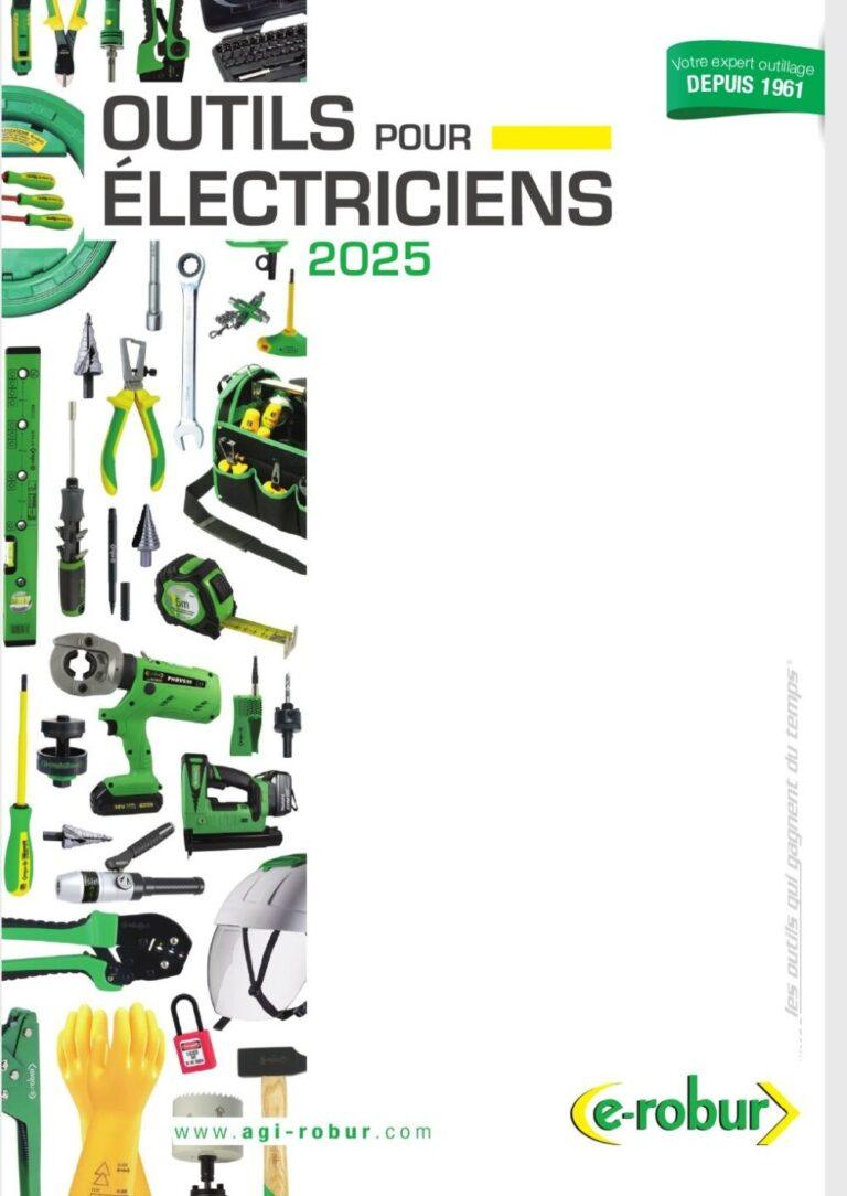 Couverture : E-Robur – Outils pour électriciens 2025