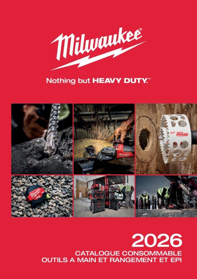 Couverture : Milwaukee – Consommables, outils à main, EPI & rangement 2026