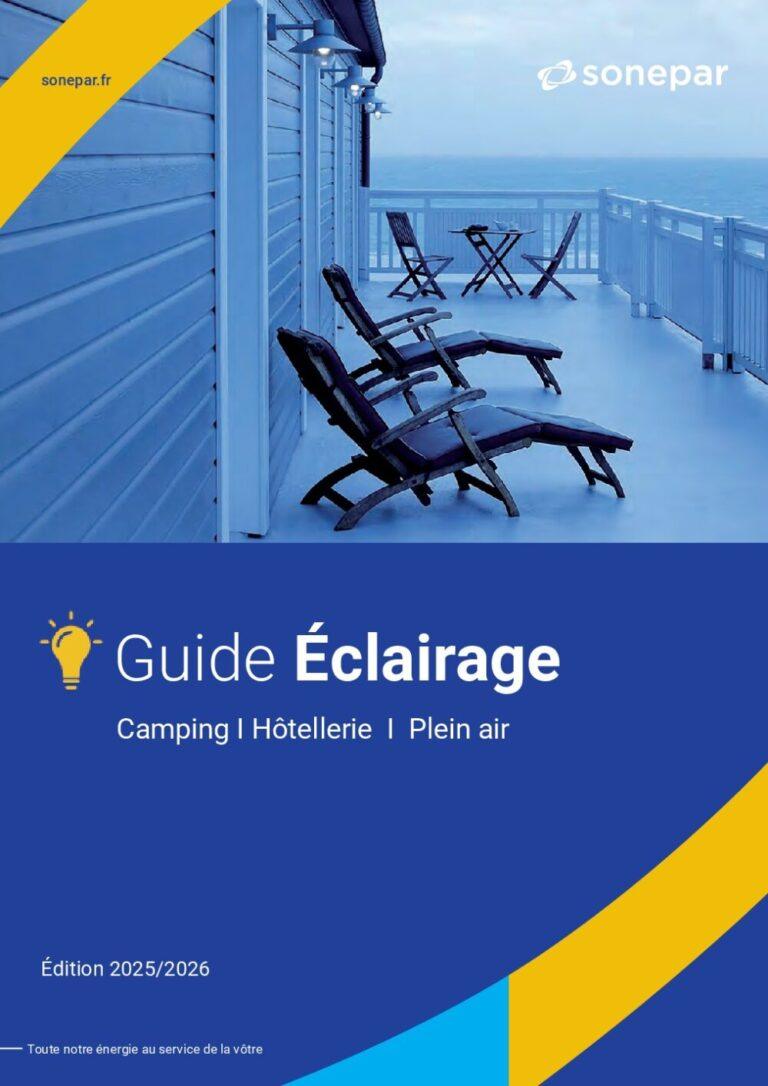 Couverture : Sonepar – Guide éclairage 2025 : Camping & hôtellerie