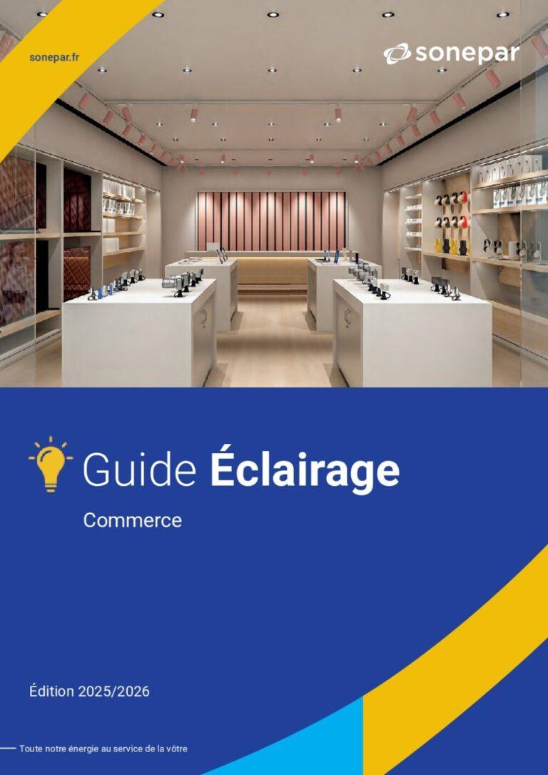 Couverture : Sonepar – Guide éclairage 2025 : Commerce