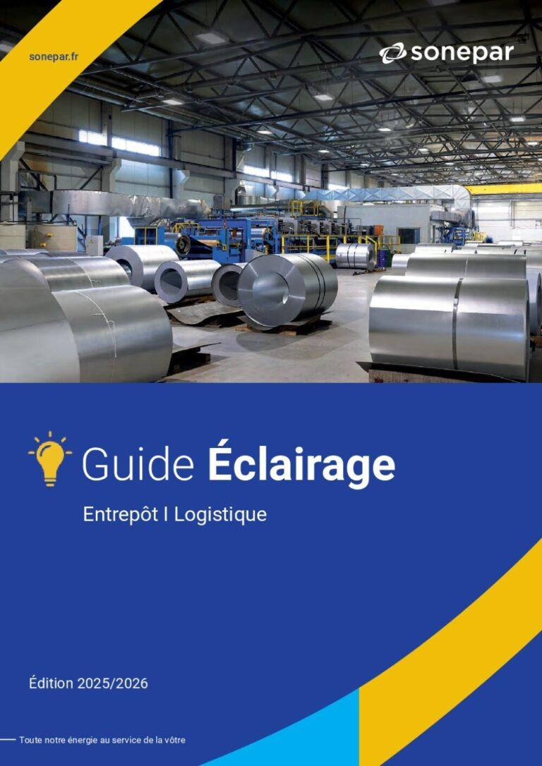 Couverture : Sonepar – Guide éclairage 2025 : Entrepôt