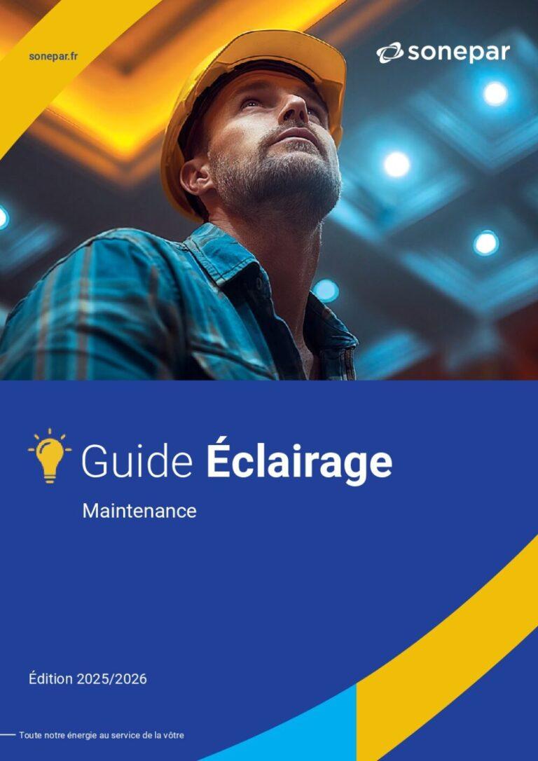 Couverture : Sonepar – Guide éclairage 2025 : Industrie – maintenance